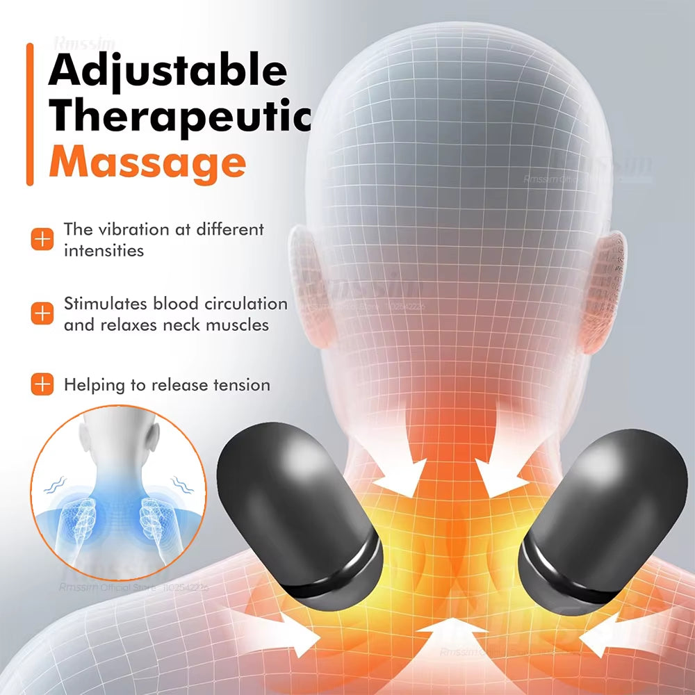Pillow Massage Neck Hump, Traction Massager with Heat, 3 in 1 Neck Massage Pillow Heated Massages Necks Pillows Heated Traction